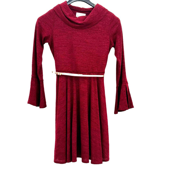 Rare Editions Big Girl Hacchi Cowl Neck Skater Dress Size 16 NWT - Picture 4 of 9